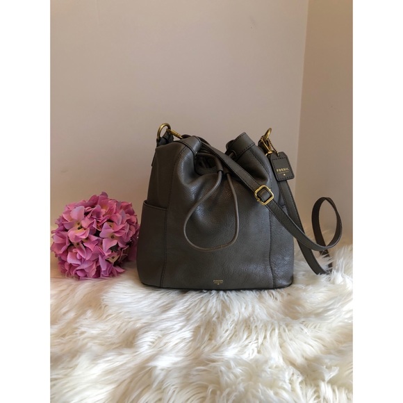 Fossil Handbags - Fossil Leather convertible bucket bag
